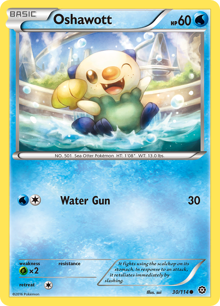 Oshawott (30/114) [XY: Steam Siege] | Good Games Adelaide SA