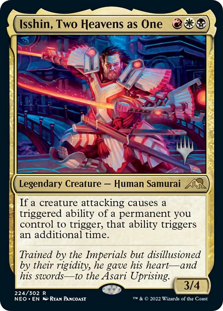 Isshin Two Heavens as One 224 (Promo Pack: Kamigawa: Neon Dynasty)  - Foil | Good Games Adelaide SA