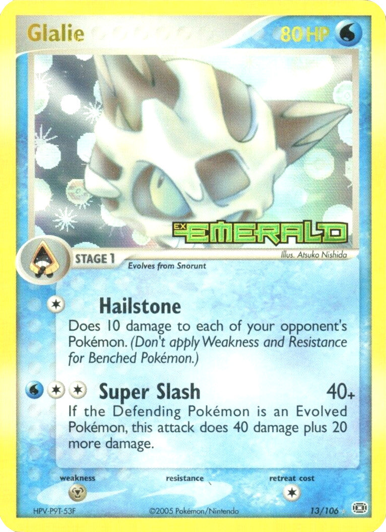 Glalie (13/106) (Stamped) [EX: Emerald] | Good Games Adelaide SA