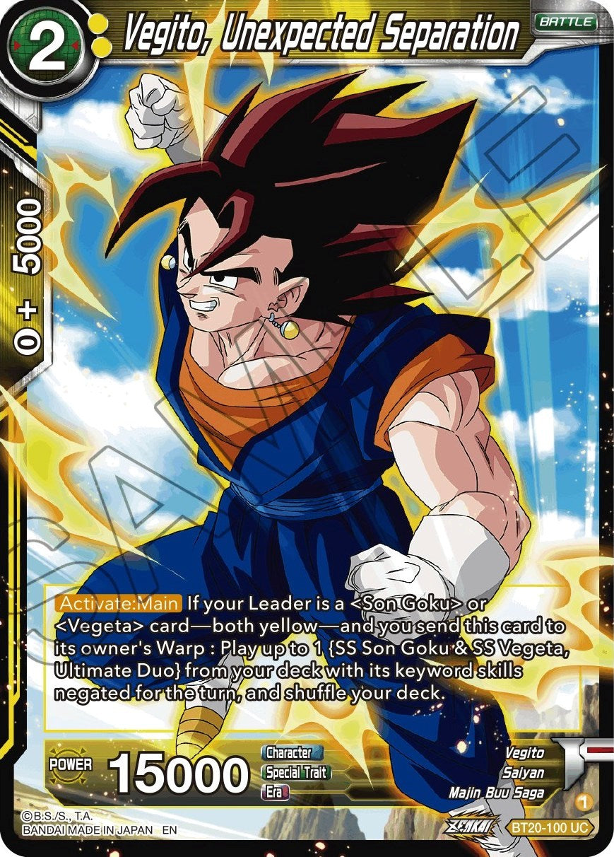 Vegito, Unexpected Separation (BT20-100) [Power Absorbed] | Good Games Adelaide SA