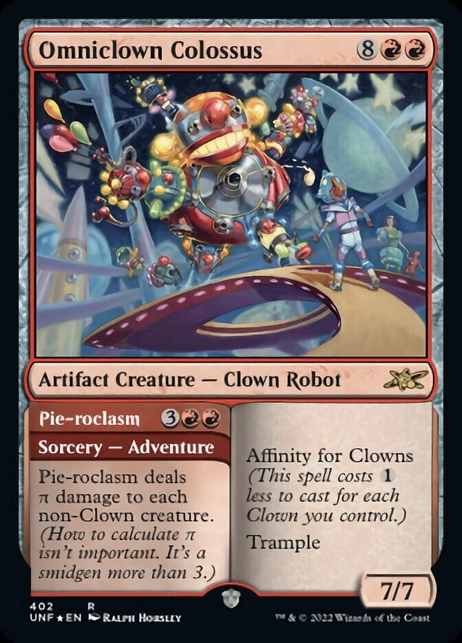 Omniclown Colossus // Pie-roclasm (Galaxy Foil) [Unfinity] | Good Games Adelaide SA