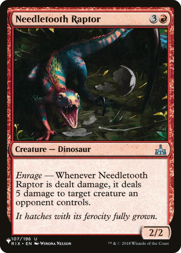 Needletooth Raptor 107/196 (The List Reprints)  | Good Games Adelaide SA