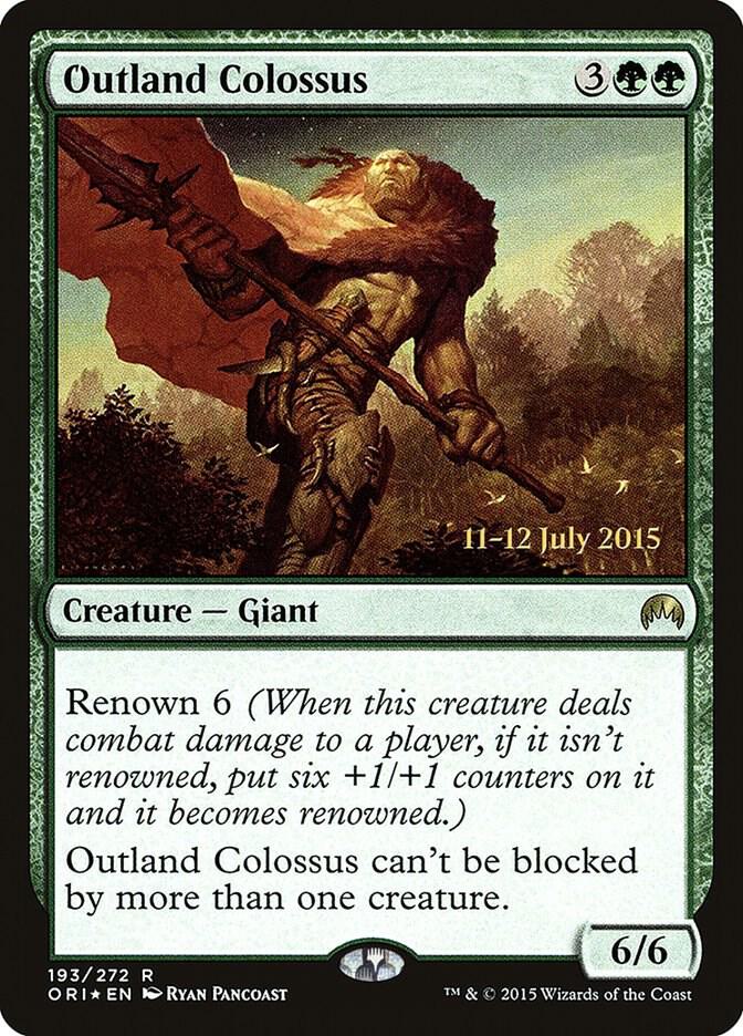 Outland Colossus 193 (Prerelease Cards)  - Foil | Good Games Adelaide SA