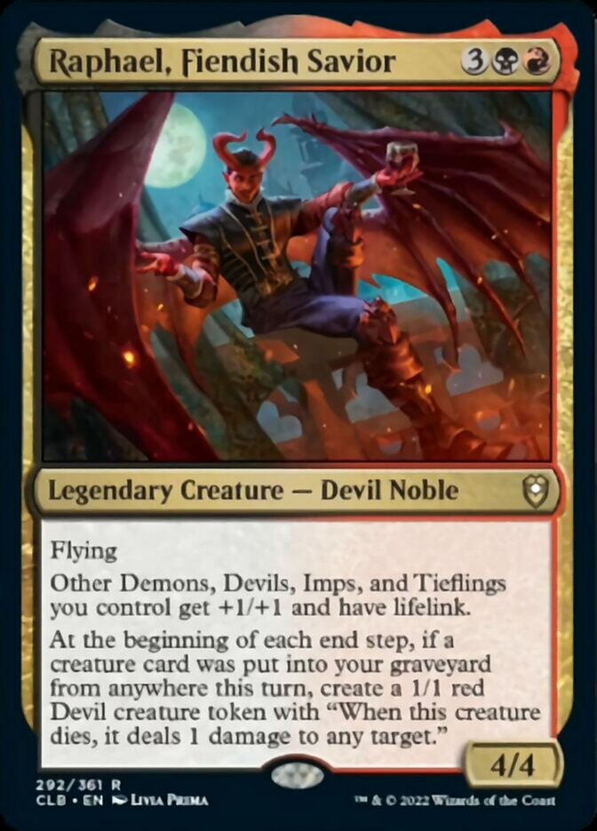 Raphael, Fiendish Savior [Commander Legends: Battle for Baldur's Gate] | Good Games Adelaide SA