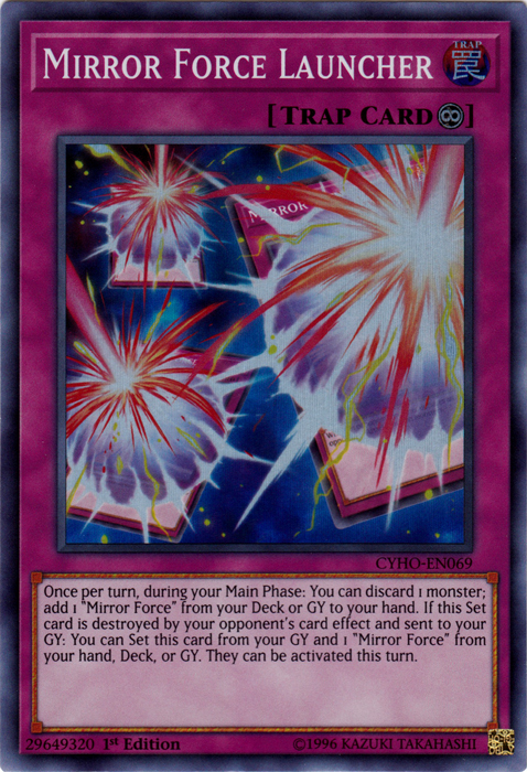 Mirror Force Launcher [CYHO-EN069] Super Rare | Good Games Adelaide SA