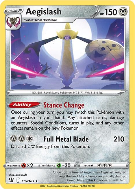 Aegislash 107/163 (SWSH05: Battle Styles)  - Holofoil | Good Games Adelaide SA