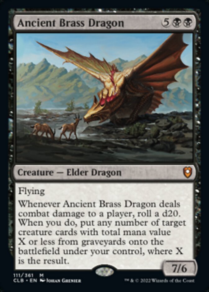 Ancient Brass Dragon [Commander Legends: Battle for Baldur's Gate] | Good Games Adelaide SA
