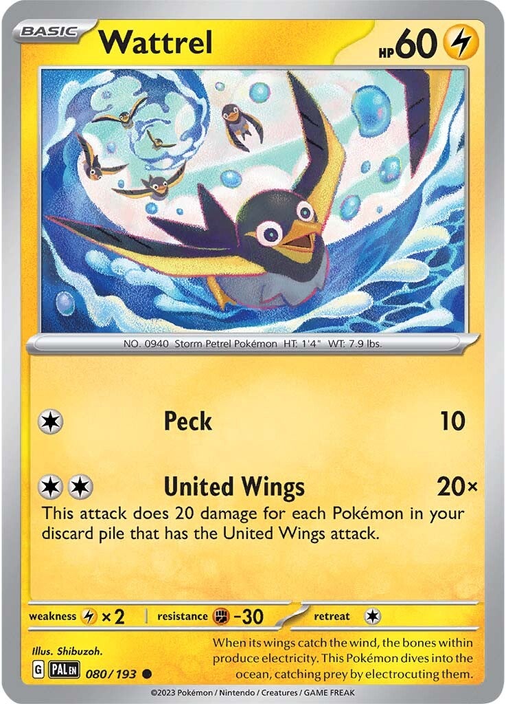 Wattrel (080/193) [Scarlet & Violet: Paldea Evolved] | Good Games Adelaide SA
