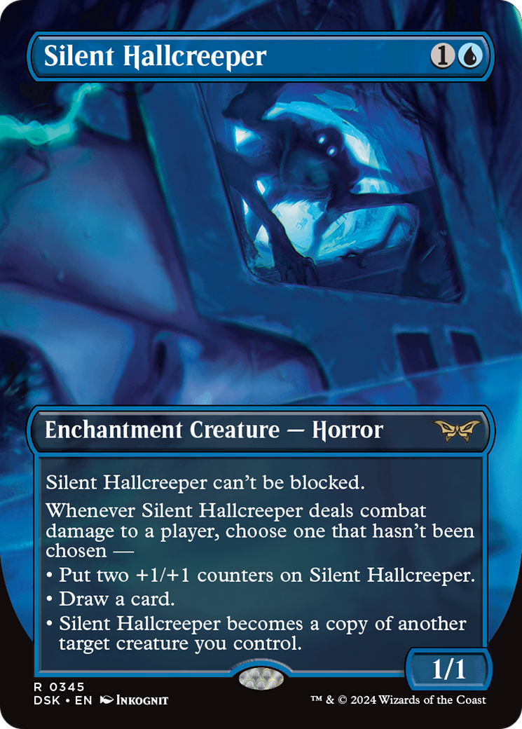 Silent Hallcreeper (Borderless) [Duskmourn: House of Horror] | Good Games Adelaide SA