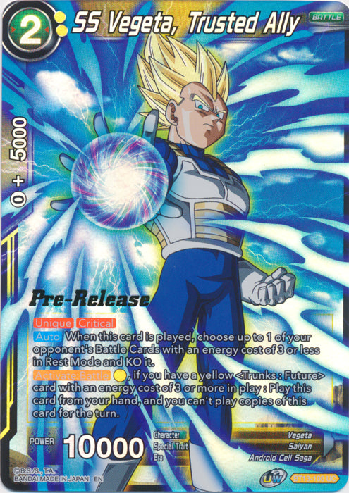 SS Vegeta, Trusted Ally (BT13-100) [Supreme Rivalry Prerelease Promos] | Good Games Adelaide SA