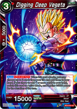 Digging Deep Vegeta [BT4-010] | Good Games Adelaide SA