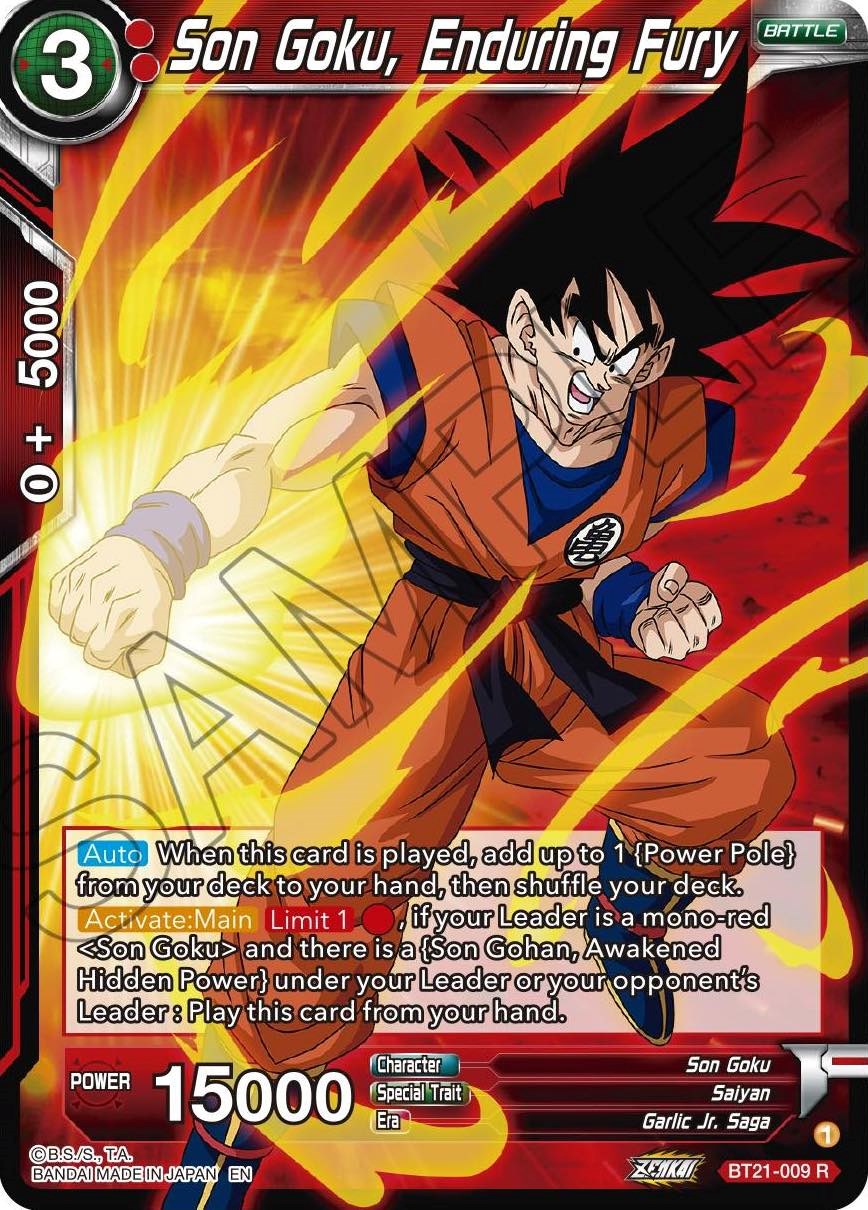 Son Goku, Enduring Fury (BT21-009) [ZENKAI Series: Set 04] | Good Games Adelaide SA