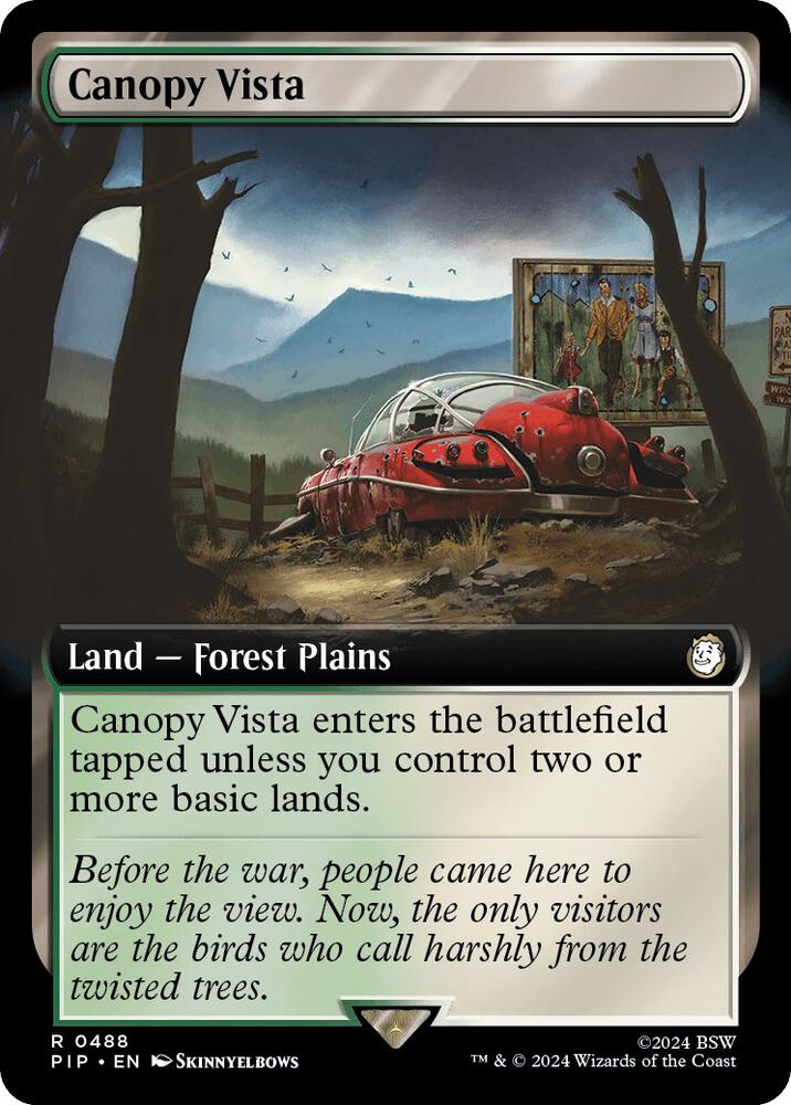 Canopy Vista Extended Art 488 (Universes Beyond: Fallout)  - Foil | Good Games Adelaide SA