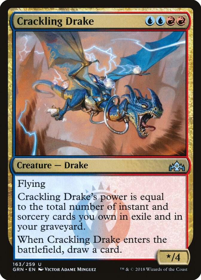 Crackling Drake 163 (Guilds of Ravnica)  - Foil | Good Games Adelaide SA