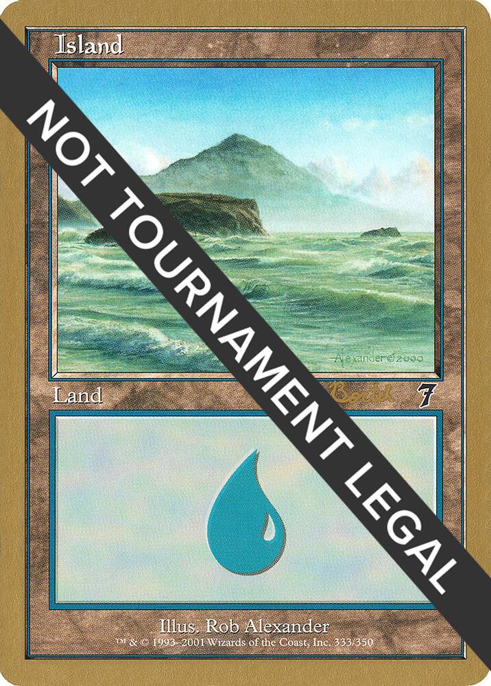 Island 333 2001 Alex Borteh 7ED  (World Championship Decks)  | Good Games Adelaide SA