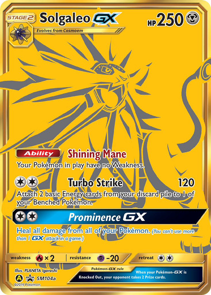 Solgaleo GX (SM104a) [Sun & Moon: Black Star Promos] | Good Games Adelaide SA
