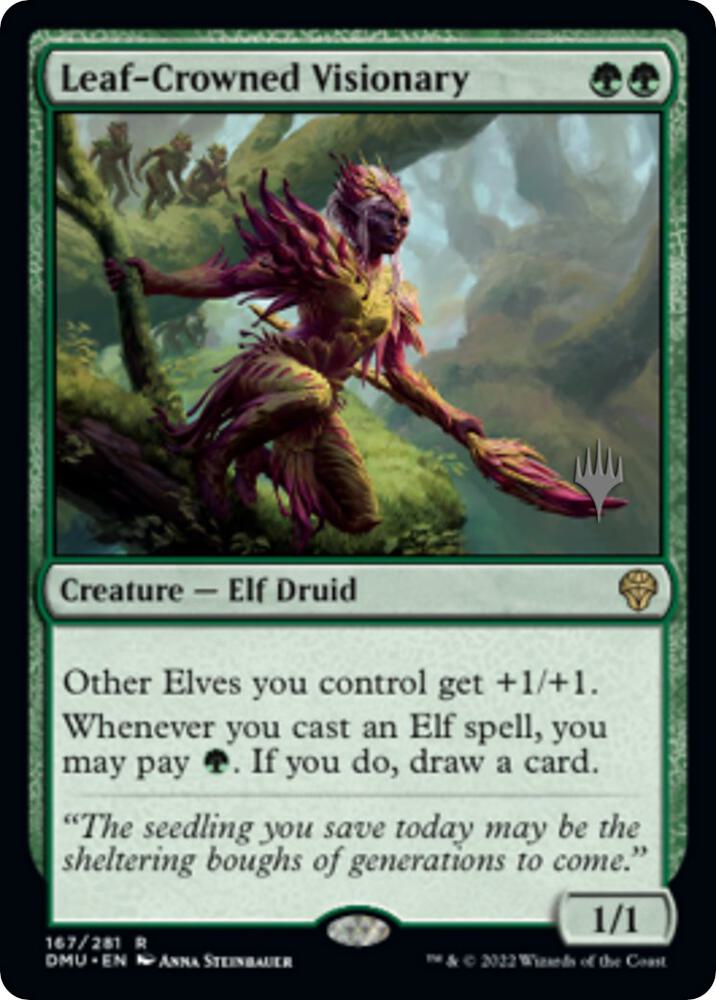 Leaf Crowned Visionary 167 (Promo Pack: Dominaria United)  | Good Games Adelaide SA