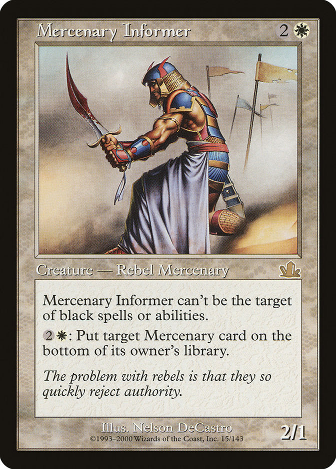 Mercenary Informer 15 (Prophecy)  | Good Games Adelaide SA