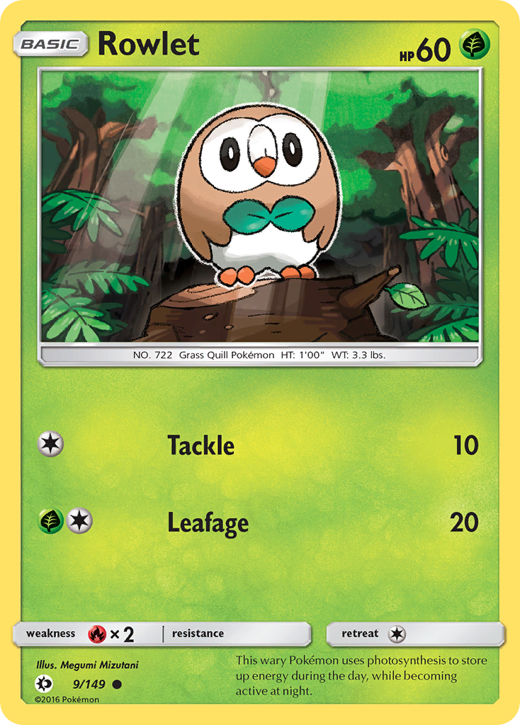 Rowlet (9/149) [Sun & Moon: Base Set] | Good Games Adelaide SA
