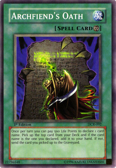 Archfiend's Oath [DCR-092] Common | Good Games Adelaide SA