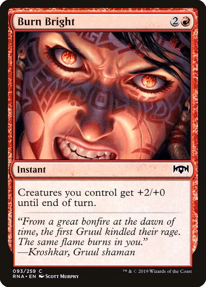 Burn Bright [Ravnica Allegiance] | Good Games Adelaide SA
