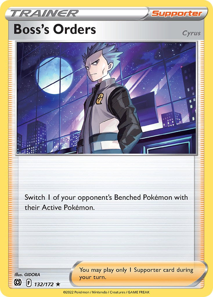 Boss's Orders (132/172) (Cosmos Foil) [Sword & Shield: Brilliant Stars] | Good Games Adelaide SA
