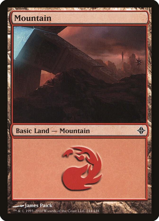 Mountain 244 (Rise of the Eldrazi)  - Foil | Good Games Adelaide SA