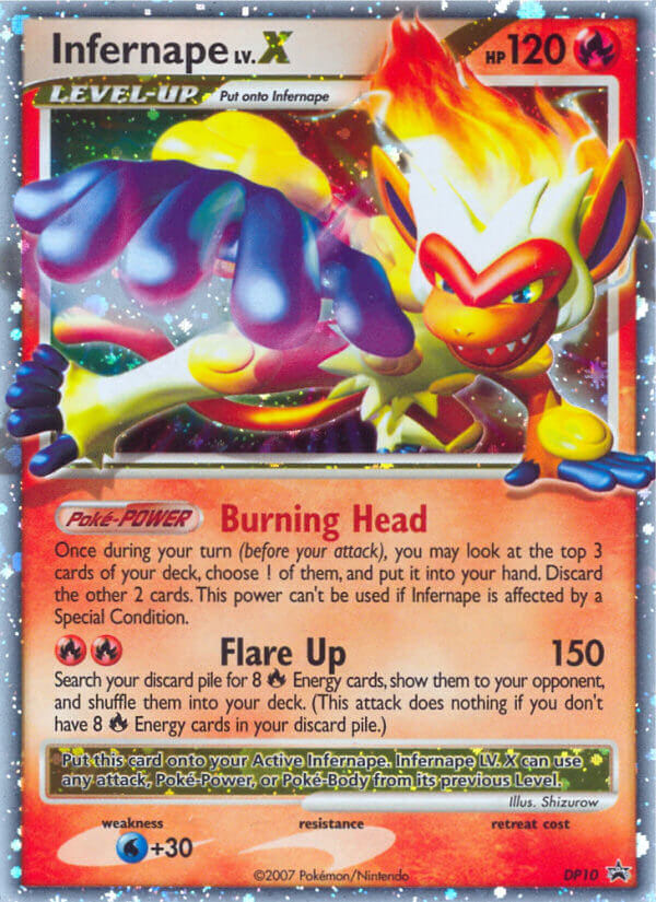 Infernape LV.X (DP10) [Diamond & Pearl: Black Star Promos] | Good Games Adelaide SA