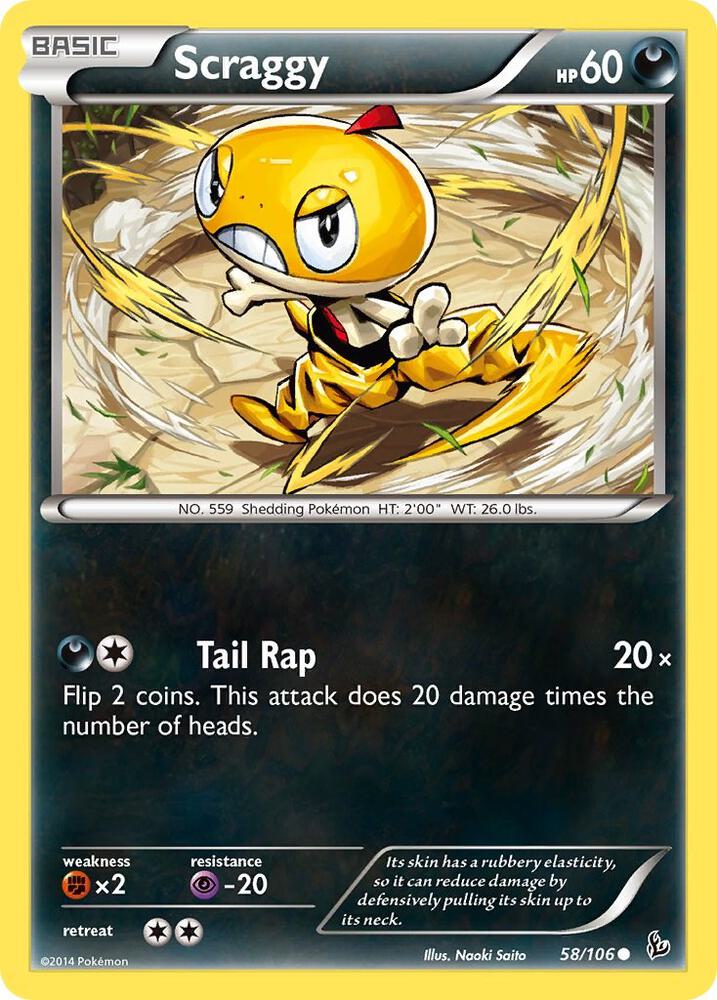 Scraggy 58/106 (XY - Flashfire)  | Good Games Adelaide SA