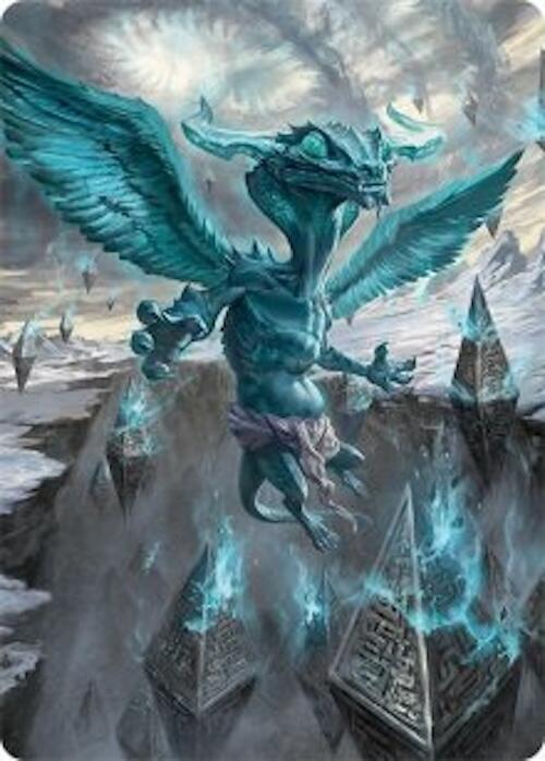 Ugin Eye of the Storms Art Card 47 54 47 (Art Series: Tarkir: Dragonstorm)  | Good Games Adelaide SA