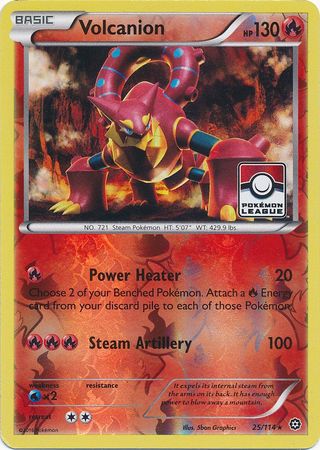 Volcanion (25/114) (League Promo) [XY: Steam Siege] | Good Games Adelaide SA