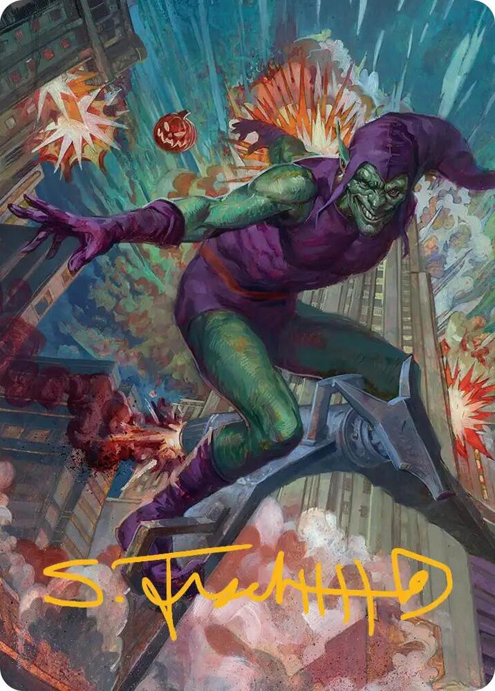 Green Goblin Art Card 26 54 Gold Stamped Signature 26 (Art Series: Marvel's Spider-Man)  | Good Games Adelaide SA