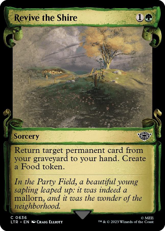 Revive the Shire 636 (Universes Beyond: The Lord of the Rings: Tales of Middle-earth)  - Showcase Scroll Foil | Good Games Adelaide SA