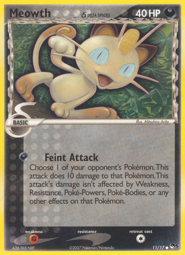 Meowth (11/17) (Delta Species) [POP Series 5] | Good Games Adelaide SA