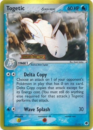 Togetic (11/101) (Delta Species) (Stamped) [EX: Dragon Frontiers] | Good Games Adelaide SA