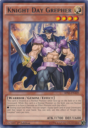 Knight Day Grepher [BP03-EN109] Rare | Good Games Adelaide SA