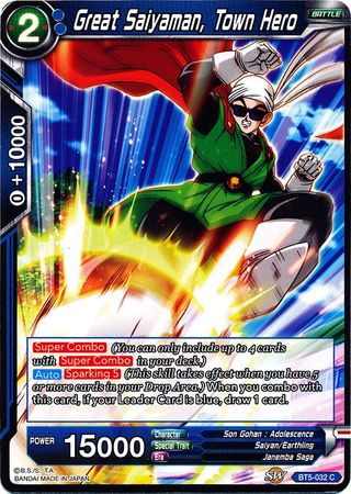 Great Saiyaman, Town Hero (BT5-032) [Miraculous Revival] | Good Games Adelaide SA