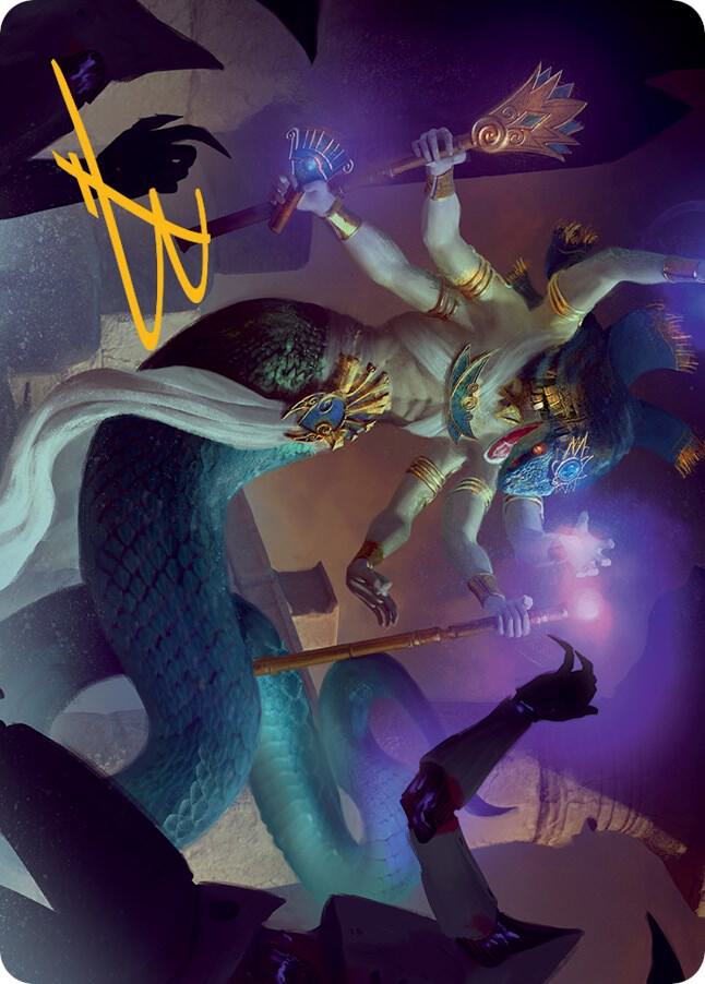 Imoti Celebrant of Bounty Art Card Gold Stamped Signature 79 (Art Series: March of the Machine)  | Good Games Adelaide SA