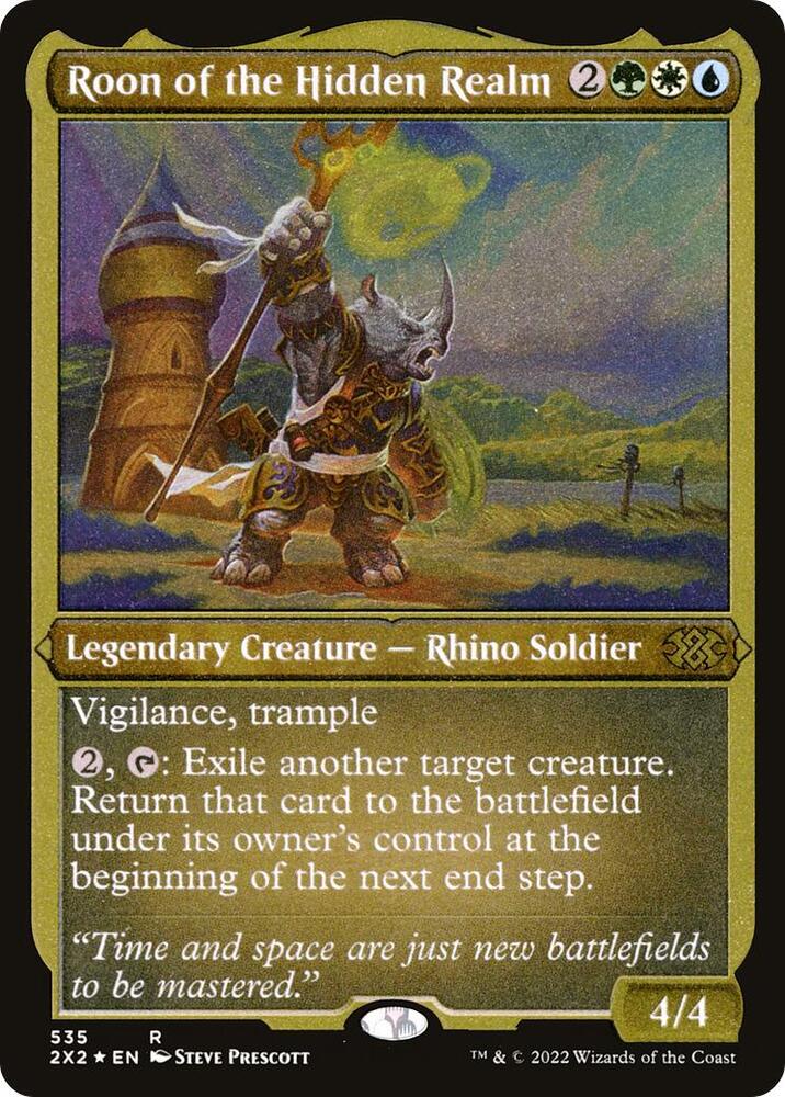 Roon of the Hidden Realm Foil Etched 535 (Double Masters 2022)  - Foil | Good Games Adelaide SA
