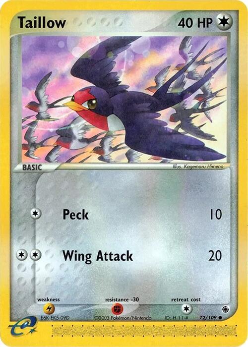 Taillow 72/109 (Ruby and Sapphire)  | Good Games Adelaide SA