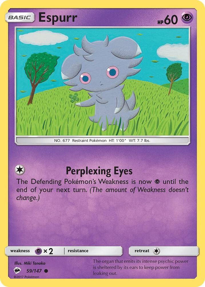 Espurr 59/147 (SM - Burning Shadows)  | Good Games Adelaide SA