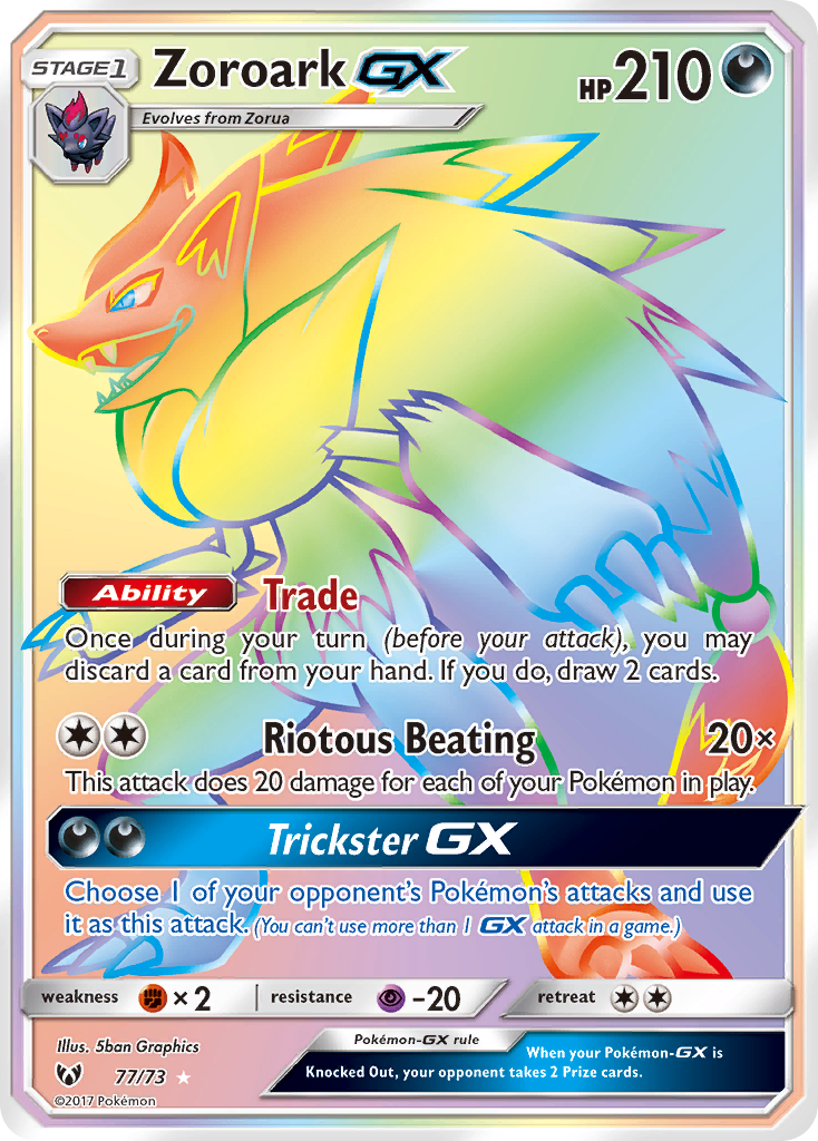 Zoroark GX (77/73) [Sun & Moon: Shining Legends] | Good Games Adelaide SA
