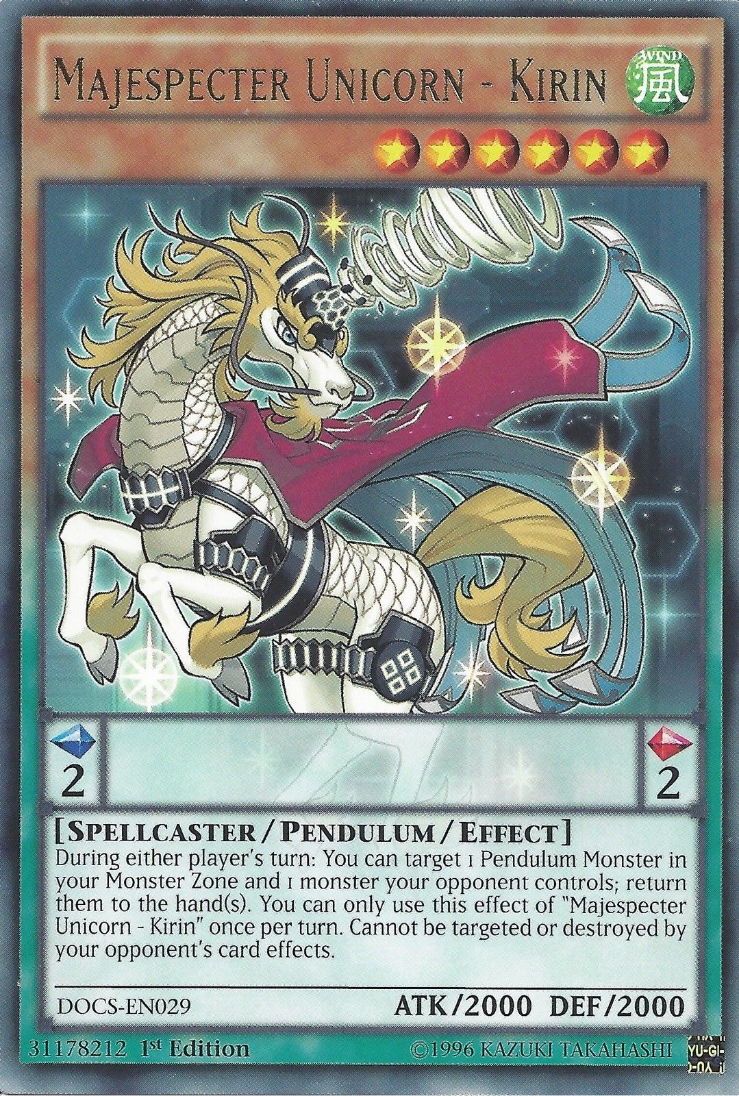 Majespecter Unicorn - Kirin [DOCS-EN029] Rare | Good Games Adelaide SA