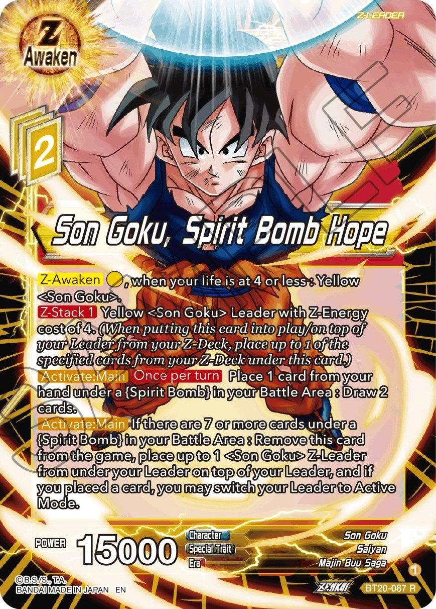 Son Goku, Spirit Bomb Hope (BT20-087) [Power Absorbed] | Good Games Adelaide SA