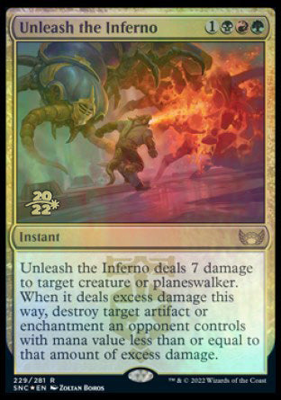 Unleash the Inferno [Streets of New Capenna Prerelease Promos] | Good Games Adelaide SA