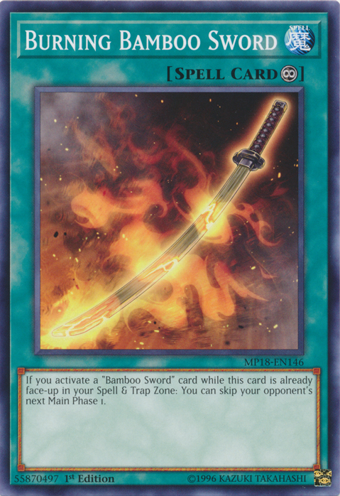 Burning Bamboo Sword [MP18-EN146] Short Print | Good Games Adelaide SA