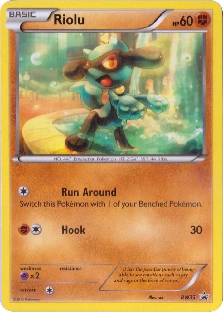 Riolu BW33 (Black and White Promos)  | Good Games Adelaide SA