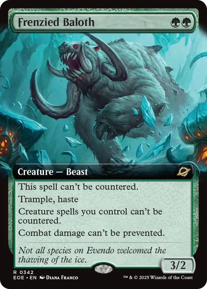 Frenzied Baloth  342/276 (Edge of Eternities)  - Extended Art | Good Games Adelaide SA