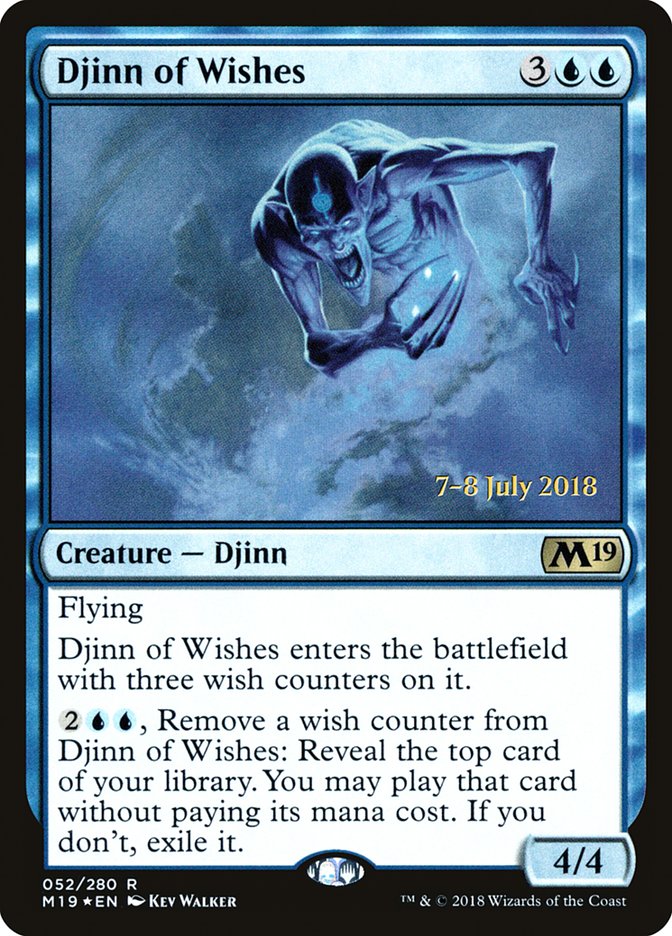 Djinn of Wishes  [Core Set 2019 Prerelease Promos] | Good Games Adelaide SA