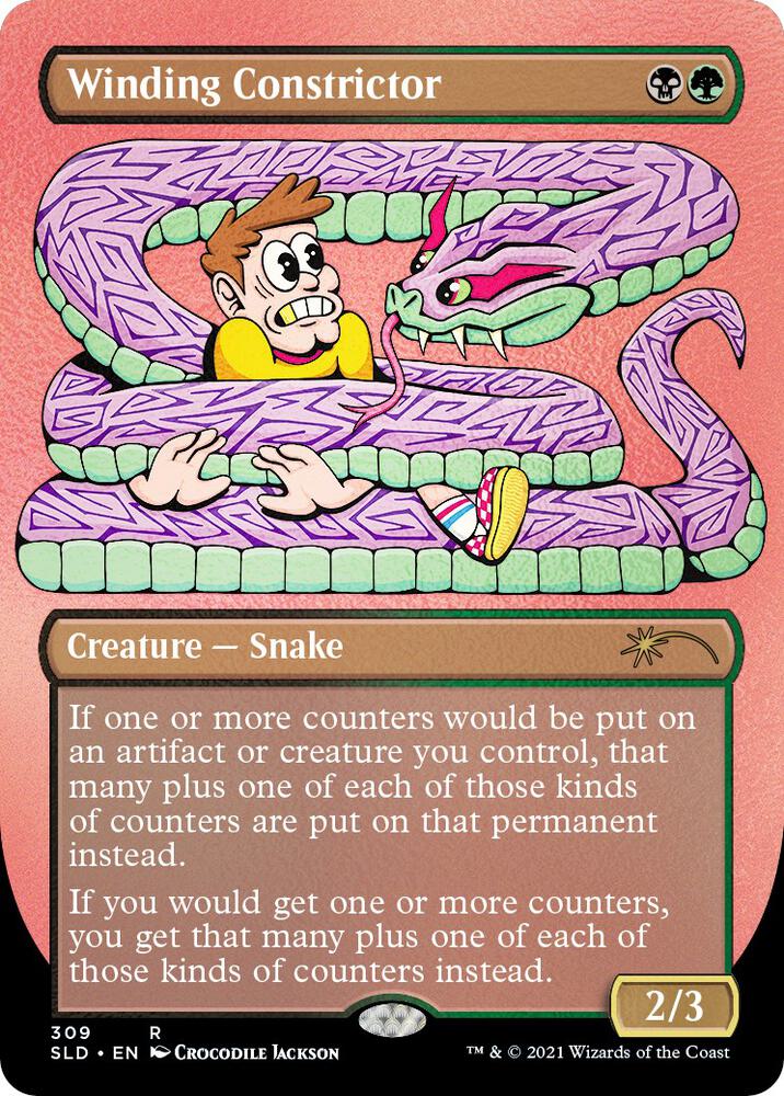 Winding Constrictor Foil Etched 309 (Secret Lair Drop Series)  - Foil | Good Games Adelaide SA